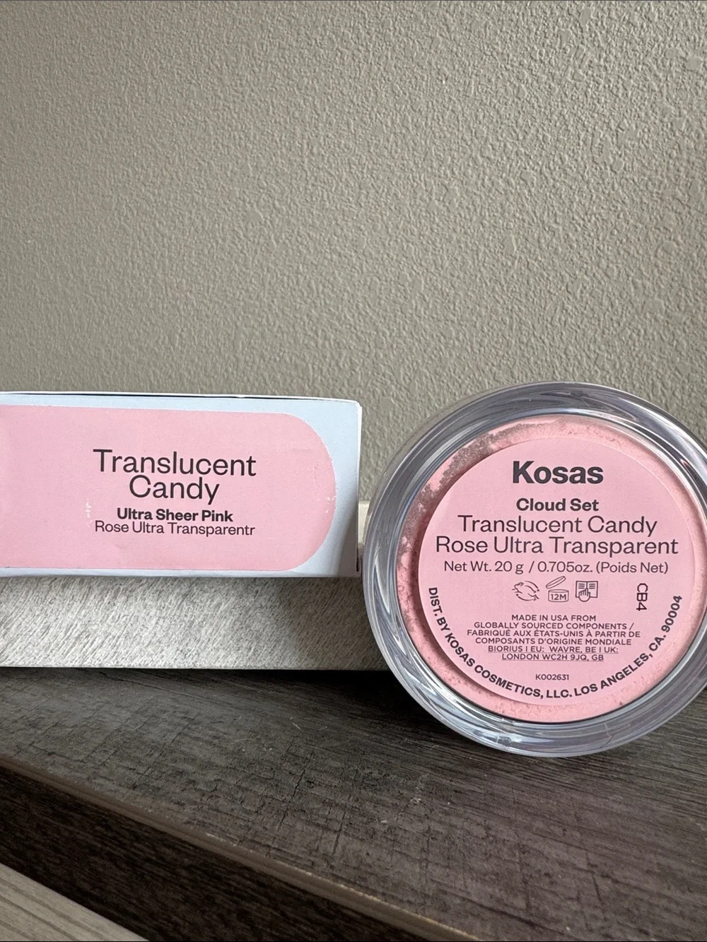 Kosas Translucent Candy Ultra Sheer Pink Setting Powder